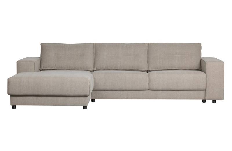 Basiclabel Ecksofa Chaiselongue Randy aus Leinenstoff Links von Basiclabel