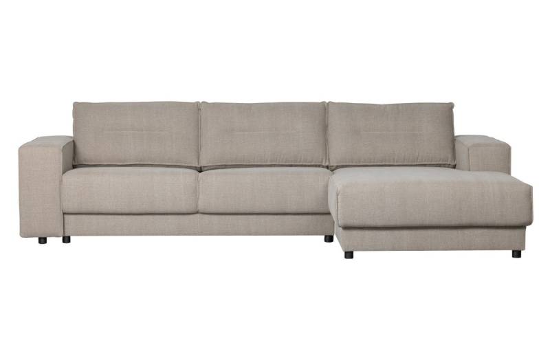 Basiclabel Ecksofa Chaiselongue Randy aus Leinenstoff Rechts von Basiclabel