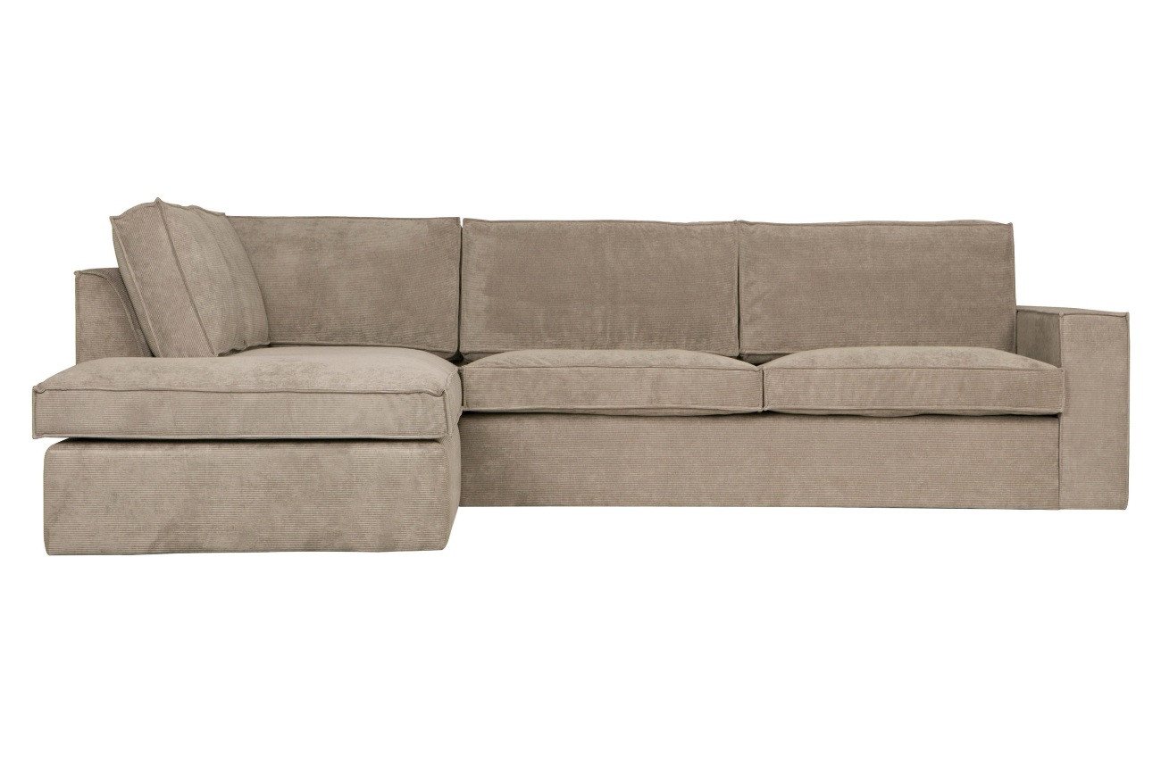 Basiclabel Ecksofa Hajo aus Ribcord Links von Basiclabel
