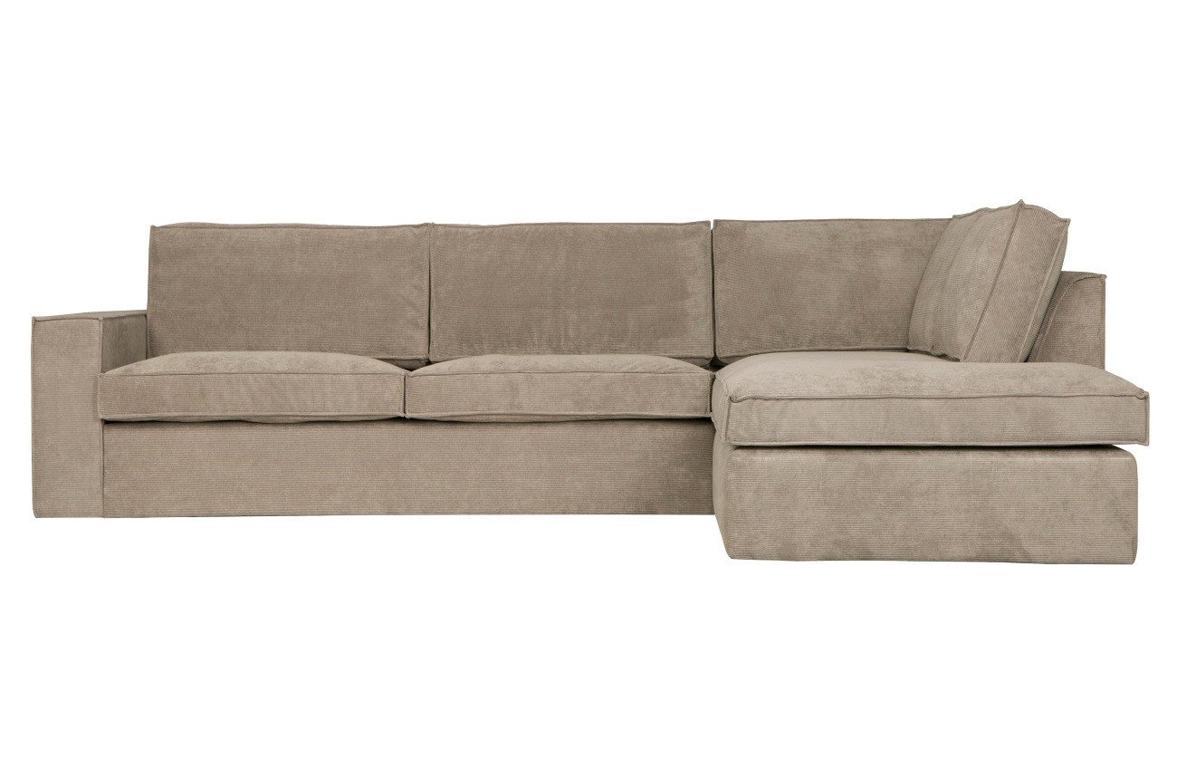 Basiclabel Ecksofa Hajo aus Ribcord Rechts von Basiclabel