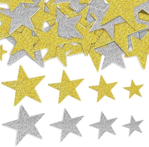 300 Stück Glitter Schaumstoff Aufkleber, Basicon Farben Selbstklebend Stern Sticker,Schaumstoff Sticker Set für Kinder/Wand Dekoration/Basteln/Fertigkeit Dekorativ 300 Stück Glitter Schaumstoff Aufkleber, Basicon Farben Selbstklebend Stern Sticker,Schaumstoff Sticker Set für Kinder/Wand Dekoration/Basteln/Fertigkeit Dekorativ von Basicon