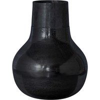 Moderne Metall Vasen in Schwarz Aluminium (2er Set) von Basilicana