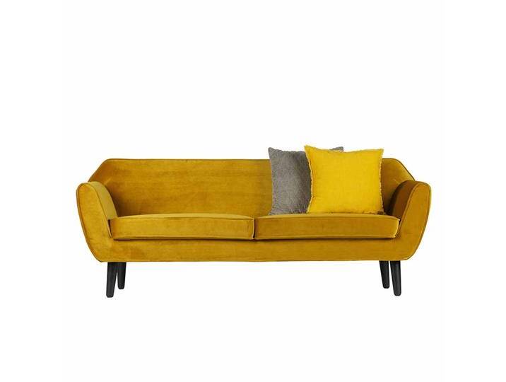 2 Sitzer Sofa in Gelb Retro Design 2 Sitzer Sofa in Gelb Retro Design von Basilicana