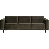 3er Sofa in Dunkelgrün Samt 230 cm breit von Basilicana