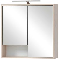 Badezimmer Schrank mit Spiegel und LED Beleuchtung Made in Germany von Basilicana