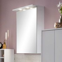 Badezimmerspiegelschrank mit LED Beleuchtung Steckdose von Basilicana