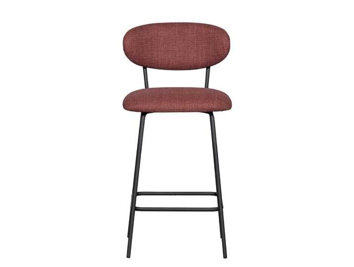 Barhocker Barstuhl aus Metall und Webstoff (2er Set) von Basilicana