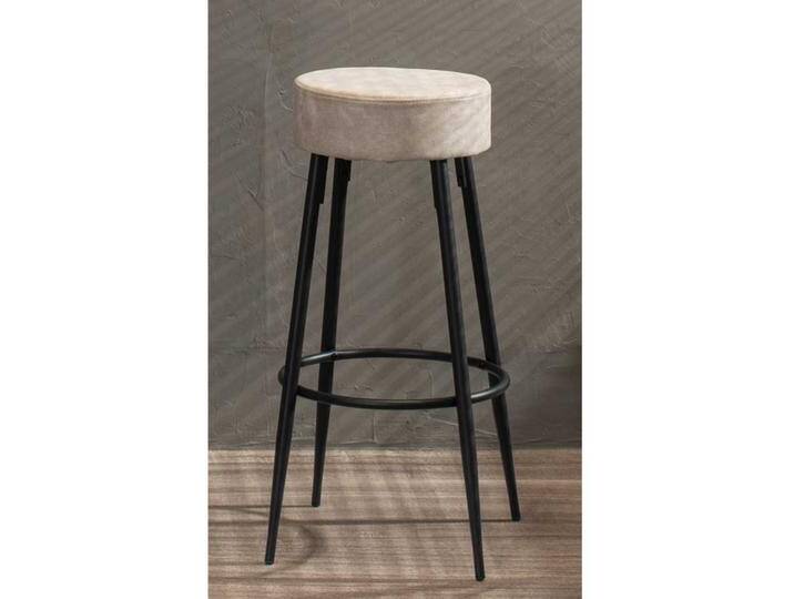 Barhocker in Beige und Schwarz modern (2er Set) von Basilicana