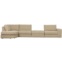 Beige Sofa Kombination mit fünf Sitzplätzen 391 cm breit von Basilicana