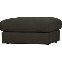 Beistellhocker für Sofa in Anthrazit Bezug aus Webstoff von Basilicana