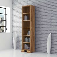 Bücherregal aus Wildeiche Massivholz 45 cm breit von Basilicana