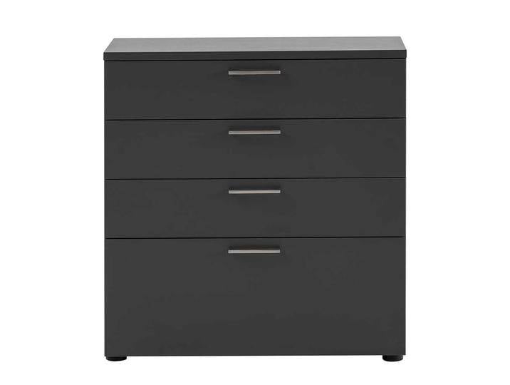 Büro Schubkastenkommode in Anthrazit Metallgriffen Büro Schubkastenkommode in Anthrazit Metallgriffen von Basilicana