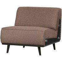 Couch 1-Sitzer Element in Hellbraun Vierfußgestell aus Holz von Basilicana