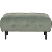 Couch Beistellhocker in Graugrün Vierfußgestell aus Metall von Basilicana