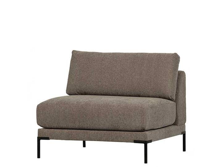 Couch Einsitzer Modul in Taupe Vierfußgestell aus Metall Couch Einsitzer Modul in Taupe Vierfußgestell aus Metall von Basilicana