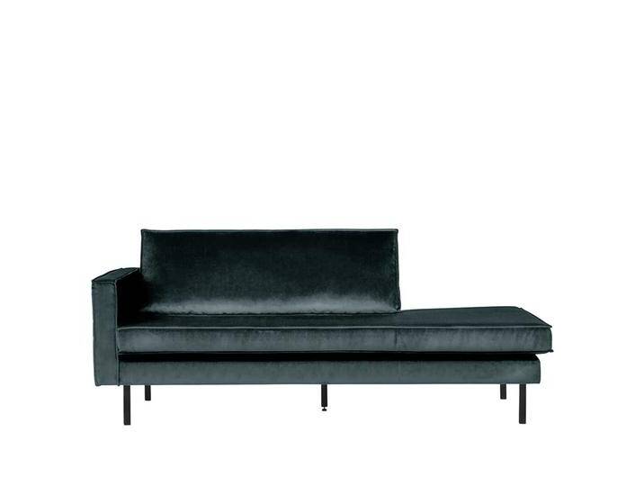 Couch Recamiere in Petrol Samt Retro Look von Basilicana