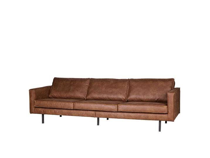Couch aus Recyceltem Leder Cognac Braun Couch aus Recyceltem Leder Cognac Braun von Basilicana