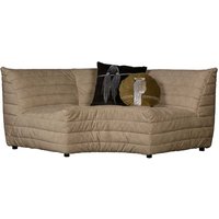 Couch in Beige Samt 45 cm Sitzhöhe von Basilicana