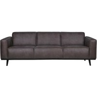 Couch in Grau Recyclingleder 230 cm breit von Basilicana