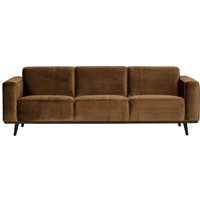 Couch in Honigfarben Samt 230 cm breit von Basilicana