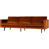 Couch in Rostfarben Samtbezug von Basilicana