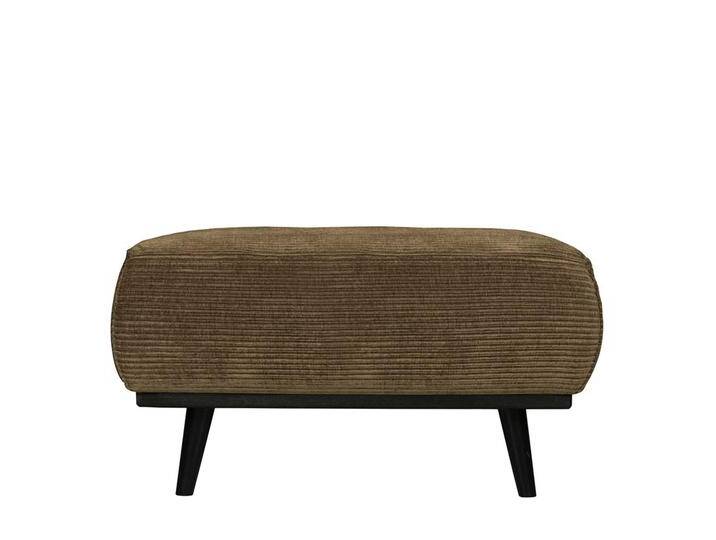 Couchhocker in Hellbraun und Schwarz Rippenstruktur Bezug Couchhocker in Hellbraun und Schwarz Rippenstruktur Bezug von Basilicana