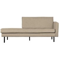 Couchliege im Retrostil Boucle Stoff und Metall von Basilicana