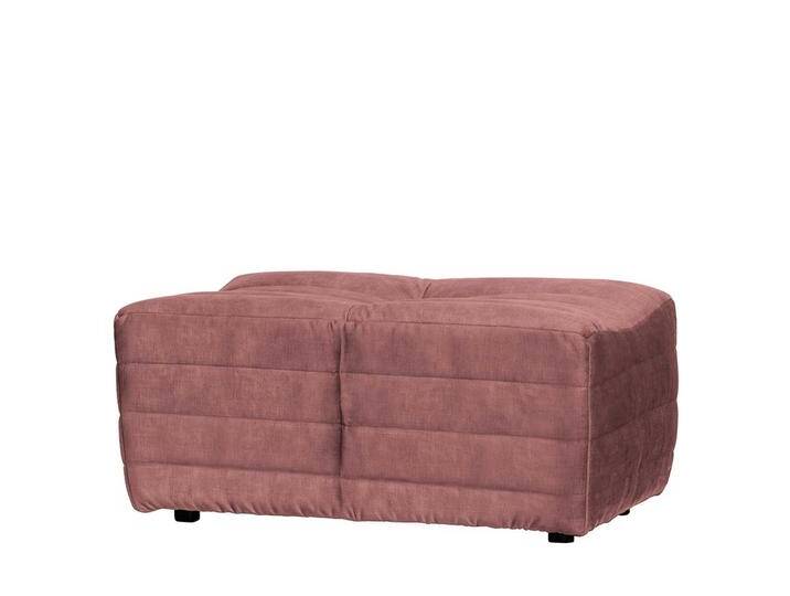 Design Couchhocker in Rosa Samt 95 cm breit von Basilicana