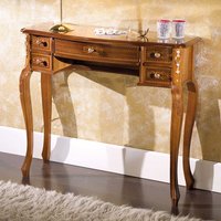 Design Konsolentisch im Barock Look Nussbaum furniert von Basilicana