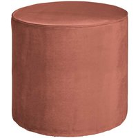 Design Pouf in Rosa Samt modern von Basilicana