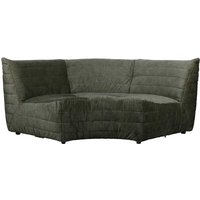 Design Sofa in Dunkelgrün Samt 200 cm breit von Basilicana