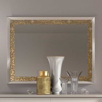 Designer Spiegel in Weiß und Goldfarben italienischen Style von Basilicana