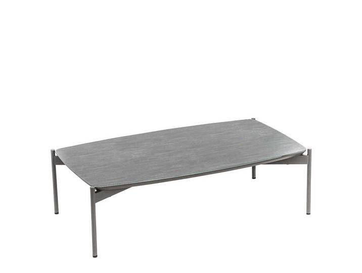 Designercouchtisch in Blaugrau und Dunkelgrau Glas beschichtet von Basilicana