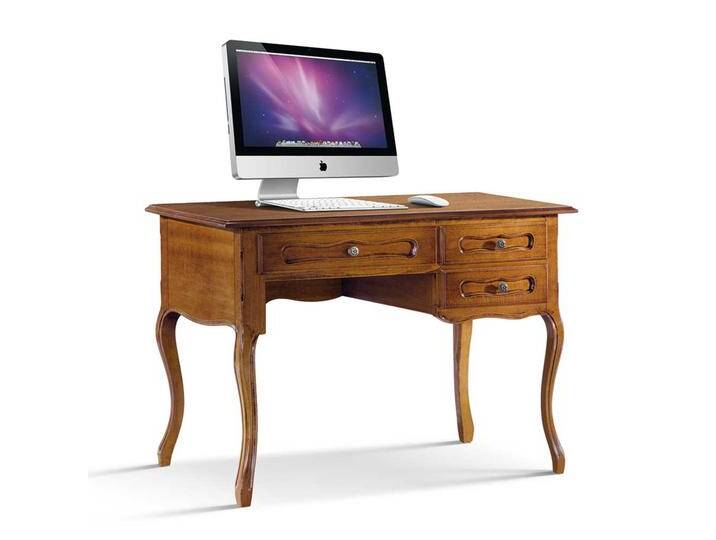 Designschreibtisch in Nussbaumfarben italienischen Design von Basilicana