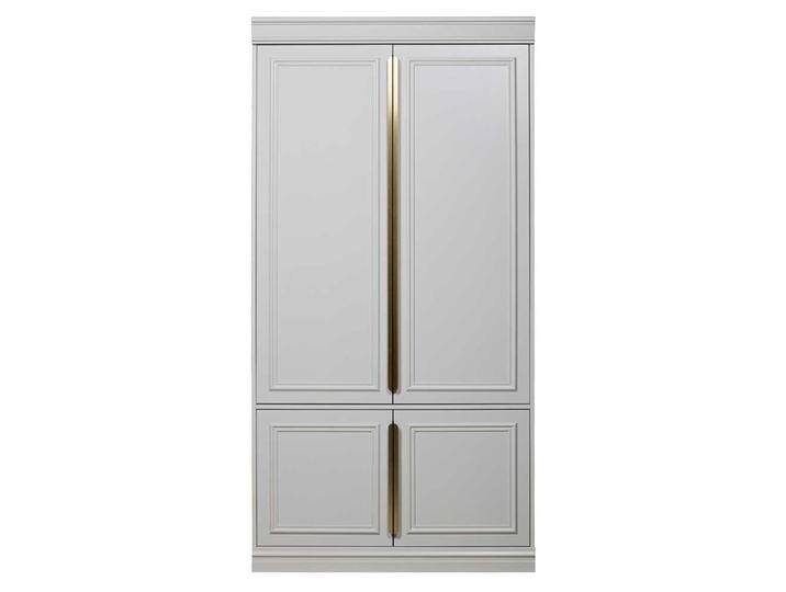 Drehtürenkleiderschrank in Hellgrau Kiefernholz teilmassiv Drehtürenkleiderschrank in Hellgrau Kiefernholz teilmassiv von Basilicana