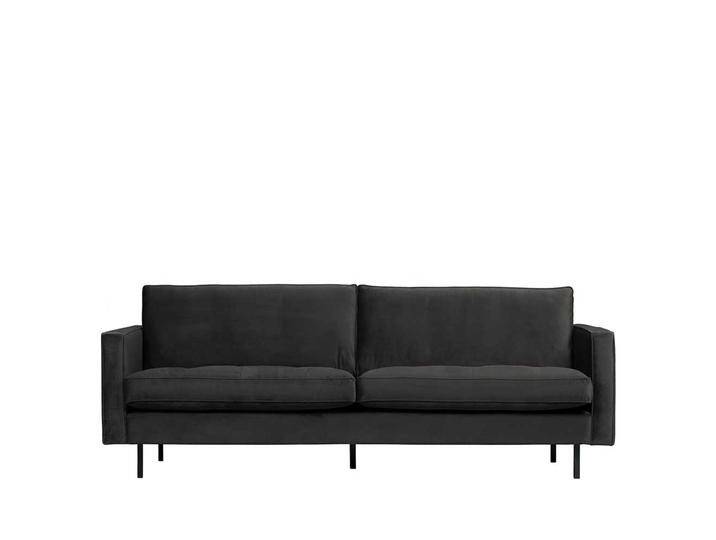 Drei-Sitzer Sofa in Anthrazit Samt 230 cm breit Drei-Sitzer Sofa in Anthrazit Samt 230 cm breit von Basilicana