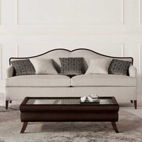 Dreisitzer Sofa im klassischen Stil 213 cm breit - 93 cm tief von Basilicana