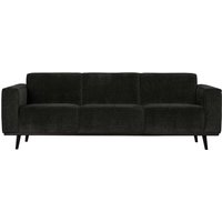 Dreisitzer Sofa in Dunkelgrau Breitcord Bezug von Basilicana