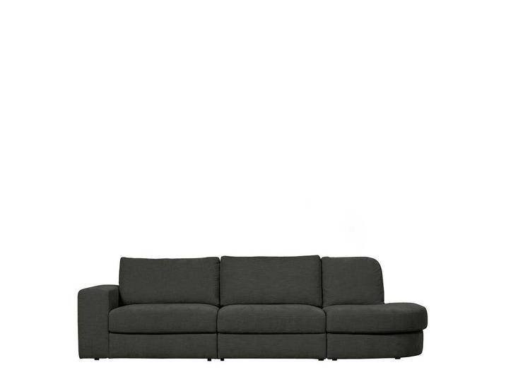 Dreisitzer Stoff Sofa Anthrazit in modernem Design 298 cm breit von Basilicana