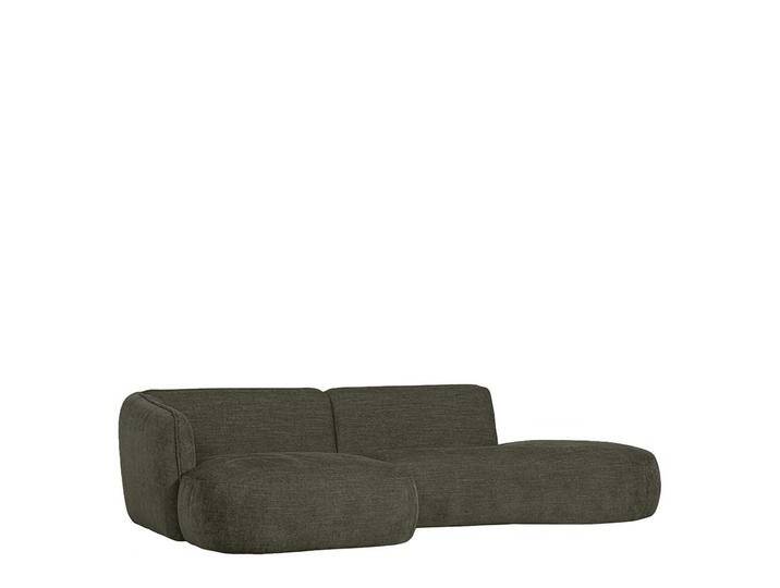 Eckcouch Graugrün modern in modernem Design 258 cm breit von Basilicana