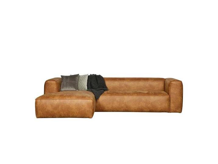 Eckcouch in Braun Recyclingleder von Basilicana