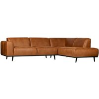 Ecksofa aus Recyclingleder Cognac Braun von Basilicana