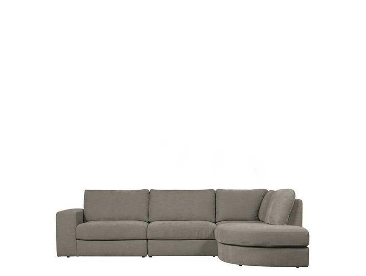 Ecksofas Grau in modernem Design Armlehne links oder rechts von Basilicana