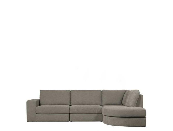 Ecksofas Grau in modernem Design Armlehne links oder rechts von Basilicana