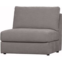 Einsitzer Couch Grau Rücken echt bezogen Webstoff Bezug von Basilicana