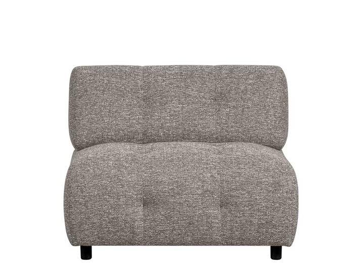 Einsitzer Couch in Graubraun grob meliert Modulsofa Element Einsitzer Couch in Graubraun grob meliert Modulsofa Element von Basilicana