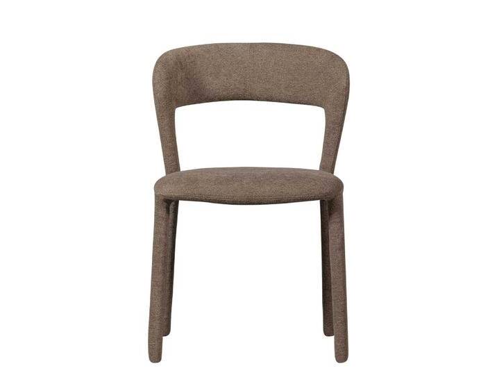 Essstuhl Stuhl Küche in Taupe mit vier Füßen (2er Set) von Basilicana