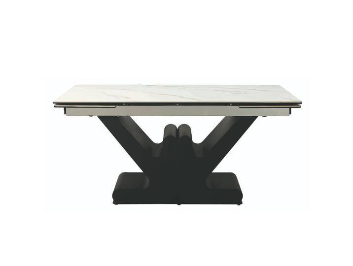 Esstisch Ausziehtisch in modernem Design und Marmor Optik Esstisch Ausziehtisch in modernem Design und Marmor Optik von Basilicana