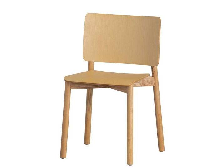 Esstisch Stühle aus Esche und Schichtholz Skandi Design (2er Set) von Basilicana