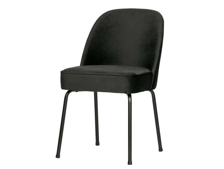 Esstisch Stühle in Schwarz Samt 50 cm Sitzhöhe (2er Set) von Basilicana